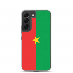 Coque T&eacute;l&eacute;phone &ndash; Samsung &ndash; Galaxy S21 Ultra &ndash; Drapeau Burkina Faso &ndash; Supp &ndash; Mitmev&auml;rviline