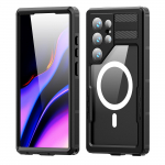 IP68 Veekindel &Uuml;mbris Samsung Galaxy S24 S25 Ultra S24 Plus Telefonile V&auml;litingimusteks Sukeldumiseks Tolmukindel Ujumiskindel Veealune Kate For Galaxy S24 must