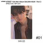 ATEEZ 12. mini album Golden Hour Part.3 POCA versioon. Ametlik fotokaardi QR-koodi pildikaart San - QR #1