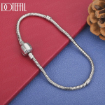925 Sterling H&otilde;bedast Snake Chain K&auml;ev&otilde;ru Pulma Ehted 20cm