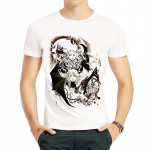 Castlevania T-s&auml;rk Mood Meeste Valge V&auml;rv L&uuml;hikeste Varrukatega M&auml;ng Castlevania T-s&auml;rk Top Tees t-s&auml;rk XL