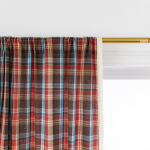 Valmis kardinad j&otilde;uluroheline ruuduline retro v&auml;ike aken k&ouml;&ouml;gikardin poolpimendav h&otilde;ljuv kardin Height 200 * Width 150cm