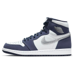 Air Jordan 1 Retro High CO.JP Midnight Navy 2020 Unisex Tossud Sinine Valge Metallik-H&otilde;be DC1788-100 44