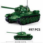 S&otilde;jav&auml;es&otilde;idukid Tankikomplektid SWAT Armee Linnapolitsei T34 Mudel Ehitusklotsid DIY Telliskivi Laste M&auml;nguasjad Klassikaline Teine maailmas&otilde;da WW2