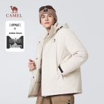CAMEL Couple's Fleece-Lined Winter Jacket XL