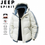 JEEP SPIRIT Meeste talvine kapuutsiga tepitud jope XL khaki