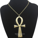 Retro Vintage Kaelaehe Ripats Amulett Talisman Suur Ankh Rist Meestele Naistele Roostevabast Terasest Egiptus Egiptuse Elu V&otilde;ti Ehted Kingitus Hip Hop Rock Goth Gooti 1 pc