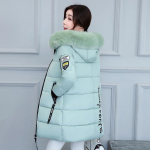 Mantel Fashion Long Slim Solid Winter Woman Hoodie karusnaha jope M