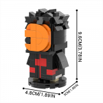 MOOXI Anime Multifilmid MOC Telliskivid Komplekt &Uuml;hilduvad BrickHeadsed Ehitusklotsid Osad Lapsed Hariduslikud M&auml;nguasjad Lastele S&uuml;nnip&auml;evakingitus