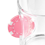 Verre jeton de poker incrust&eacute;