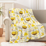 Mac and Cheese Tekk, Armas Mac n Cheese Visketekk, Juustupasta Flanellist Tekk Kingitus V&auml;ikelapsele Imikule Vasts&uuml;ndinule, Kohev Soe 30x40in