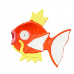SHUNXIANG Magikarp Pok&eacute;mon Keraamiline Taldrik 3D Reljeefne Taldrik Anime Tegelase N&otilde;u Portselanist Lauan&otilde;ud K&ouml;&ouml;gi Dekoor oranž