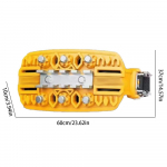 Autorehviketid Korduvkasutatavad libisemisvastased lumeketid Rehviketid autodele/maasturitele/pikukitele Turvaketid lumele j&auml;&auml;muda teekomplekt kollane