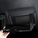 2Pcs Carbon Fiber Style Car Left Back Net Frame Trim for Land Rover Discovery Sport 15-17 ABS Material car