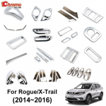 Nissan Rogue X-Trail T32 2014 2015 2016 kroomitud udutulede uksek&auml;epideme &otilde;huventiili l&uuml;litipaneeli kaane kaunistusauto jaoks rear wiper cover