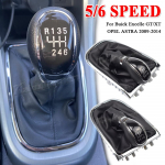 55565904 Buick Excelle GT/XT OPEL ASTRA 2009-2014 jaoks Manuaalne 5 6-k&auml;iguline k&auml;igukanginupp ja nahast k&auml;igukangi kate Must nahk gear boot