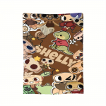 Shelly Dandys World Flaneellist Tekk Pehme Mugav K&otilde;ikide Hooaegade Tekk xcmxin 40x50inch 101x127cm