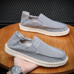 Moodsad meeste retro riidest kingad Kerged pehme tallaga mokassiinid 2025 Kevad S&uuml;gis &Uuml;mar nina libisemiskindlad tossud Zapatillas De Deporte 39 hall v&auml;rv