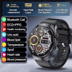2026 Uus Kliinilise Tasemega EKG+PPG Nutikell Keha Mikromonitoring Mikroskoopiline Uuring S&uuml;dame l&ouml;&ouml;gisagedus Nutikell Androidi ja iOS-i jaoks Naistele silicon must