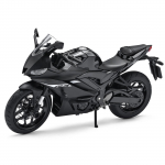1/12 YAMAHA YZF-R3 Sulamist Valatud Mootorratta Mudel S&otilde;idukite Kogumine Heli ja Valgusega Maastikuautomaatratta M&auml;nguasjad Auto must