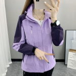 Moodne ja mitmek&uuml;lgne tuule- ja vihmakindel &otilde;huke vabaaja jope naistele 4XL