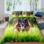 Saksa Lambakoer Tekikate Twin King Armas Lemmikloomakoer Voodipesukomplekt Poistele T&uuml;drukutele Teismeliste Toa Mikrokiud Armas Loomade Tekikate EU Single(135x200cm)