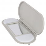 Sleek Design of the gray vanity mirror cover sun visor for For Mini For Cooper from years fifteen to twenty two