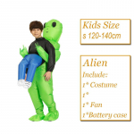 Bazzery roheline tulnuka kost&uuml;&uuml;m t&auml;ispuhutav cosplay kost&uuml;&uuml;m Naljakas &uuml;likond peokst&uuml;&uuml;m uhke kleit Halloweeni kost&uuml;&uuml;m t&auml;iskasvanutele One Size must