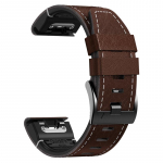 26mm 22mm Kiirvahetusega rihm Garmin Fenix 8 E 7 7X 6X 6 5X 5 jaoks Silikoonnahkrihm Epix Pro Gen 2 47mm 51mm Enduro 3 2027 Forerunner 955 945 kohv