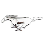 1 tk 3D hobuse logo metallist auto esip&otilde;rniku kleebis Mustangile Focusile Mondeo ROUSH SHELBY GT GT500 tagaluugi embleemim&auml;rgid white