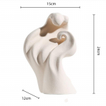 Keraamilised k&auml;sit&ouml;&ouml;esemed Lainevoldiline abstraktne skulptuur Ebakorrap&auml;rane k&auml;sit&ouml;&ouml;skulptuur Dekoratiivsed kujukesed Kodukaunistuse tarvikud