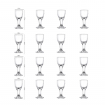10ml/15ml 12 tk Viinapokaali ViskiKlaasi Luksuslik Baijiu Karikas Joogin&otilde;ud L&auml;bipaistev K&otilde;rge Jala ja Korgiga Veiniklaas Peened Kingitused 12pcs