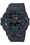 Casio Multi Fluorescent Color Series Must x Fluorestseeruv G-Shock GA-700MF-1AJF Meeste k&auml;ekell,