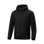 Li Ning Fitnessi seeria kapuutsiga lukuga pehme vabaaja lihtne spordituulejope meeste &uuml;ler&otilde;ivad AFDW725-1 XXL black