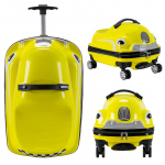 Laste kollane auto rulluv reisitoot 20 Inch