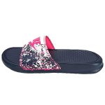 Nike Benassi Jdi Print Splash Ink Minimalistlik Unisex Must Roosa Sussid Naiste 618919-401 39