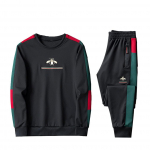 BARYPORY Spordidress Pikkade varrukatega ja Suuremate suurustega Vabaaja Koduriided ja Unisex Meeste Komplekt, P&uuml;ksid, Pullover, Kapuutsiga pusa, Saadaval, Mood, Kevad, S&uuml;gis, must