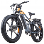 Elektriratas t&auml;isvedrustusega KIMDYMA K03 1000Wx2 kahekordne mootor maastiku-ebike t&auml;iskasvanutele 48V 20AH LCD-ekraan maksimaalne s&otilde;iduulatus 80 km L kollane