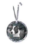 American Staffordshire Terrier, Amstaff - crystal bauble with a photo, dog photo in crystal, personalized Christmas tree ornament by Art-Dog brand puhas