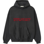 Fear of God Essentials Paks Fliis 90ndate Huppar Raudhallid Meeste Pealiskatted 192HO256562F M black