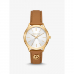 Michael Kors Slim Runway Kuldse Tooni ja Nahast K&auml;ekell MK7465 parkkoor