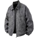 Ameerika Vana Mood Nahast Meeste S&uuml;gisene Vabaaja Mitmek&uuml;lgne Jakk Retro &Uuml;hev&auml;rviline XXXL gray