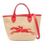Longchamp Le Panier Pliage 21 Stroopikitud N&ouml;&ouml;pkinnitusega L&otilde;uendist ja Nahast &Auml;&auml;ristusega Korvikott Naiste kotid Beež 10144HZB545 Basic Set (Bag)