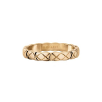 Chanel Coco Crush Mini Seeria Kitsas Peen 18K Kuld S&otilde;rmus Meeste s&otilde;rmused Beež &Scaron;ampanjakuld J11785 Box+Padding Board,61