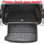 for VW Volkswagen T-Cross Accesories ~ T Cross Car Trunk Mat Cargo Liner Waterproof Carpet Storage Pad EVA Material Upper Layer black