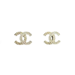 Chanel Klassikaline Topelt-C Logo Ruuduline Kivist Metallist N&otilde;elaga K&otilde;rvar&otilde;ngad Naiste k&otilde;rvar&otilde;ngad Kuldne ABB974-B14688-NS658 Box+Padding Board,F,Gold