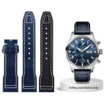 Kvaliteetne kiirvabastusega Itaalia Ehtne Veisenahast K&auml;ev&otilde;ru Sobib IWC Pilot's Series Kellale IW377714 Veisenahast Rihm 20mm 21mm 20mm gray