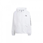 adidas ESSENTIALS Spordihoodiga kootud jakk Naiste Valge S valge