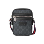 Gucci Vintage Logo Triibuline Web L&otilde;uend ja Nahast Messenger Bag Meeste Messenger Bag Must Hall 598103-K5RLN-1095 Basic Set (Bag+Dust Bag)