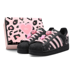 Adidas Originals Superstar 2 Couple's GS Party Puppy, Cute Pet Design, Anti Aging, Sweet And Cute Low top JH9977(Team1655-S-BOX) 36⅔